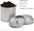 Lawei 9 Pack Tea Tins Canister - 8 OZ Round Tin Can Box with Airtight Double Lids for Storage Tea, Coffee, Sugar,