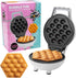Bubble Mini Waffle Maker - Tiny Hong Kong Egg Style Design, 4" Individual Waffler Iron for Ice Cream Treat Desserts