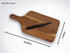 Wooden Cutting Board for Kitchen, Acacia Wood, 16 x 7 Inches, Handmade Serving Board for Vegetables and Cheese