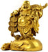 Fengshui Statue Buddha, Brass Laughing Buddha Carrying Bag, God of Wealth Figurines