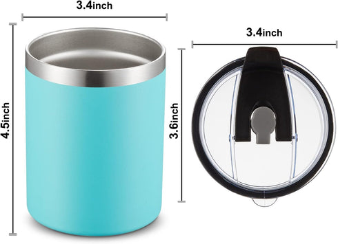 12oz/8Pack 8 Pack) MEWAY Insulated Stainless Steel Reusable Mug, Double Wall Durable Coffee Cup, Powder Coat