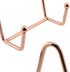 Plate Stands for Display, 2PCS 4.5 Inch Rose Gold Metal Frame Holder for Decorative Plates, Books, and Photos