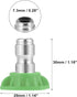X AUTOHAUX 25 Degrees High Pressure Washer Spray Nozzle Tips, Quick Connector Green, 5 Pcs