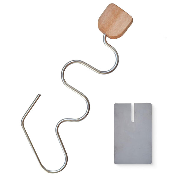 Peanut Butter Stirrer, Natural Nut Butter Mixer Steel Scraper Multi-Size: Fits 16-80