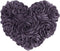 JWH Heart Flower Throw Pillow Covers Decorative Floral Shaped Accent Cushion Soft