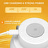 Electric Garlic Chopper Mini, 100ML/3.3FL OZ, Garlic Masher & Mincer with Peeler and Spoon, White