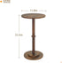 Chic Rustic Brown Small Round End Table for Compact Spaces