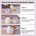 4.25 Inches Counter, Countertop Marble Butter Keeper White Butter Dish with Lid Handmade French Butter Crock