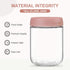 6-pack 16oz NETANY Glass jars with Airtight Lids, Overnight Oats Containers with Lids, Wide mouth Mason Salad jars