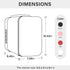 Simple Deluxe Mini Fridge, 4L/6 Can Portable Cooler & Warmer Freon-Free Refrigerator for Skincare, Beverage, Cosmetics,
