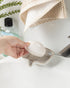 Countertop, Soap Dishes, Ceramic Shower Soap Dish with Waterfall Design Bar Soap Holder Self Draining Soap Saver
