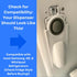 Water Dispenser Lever for Refrigerator, One-Handed Water Dispensing Lever for Select Models, Made in USA, White