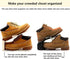 Pack 12 3-Level of Pcs Shoe Slot Organise Storage Adjustable Height Shoe Organiser- Non-Slip Space Saver Shoe Holder