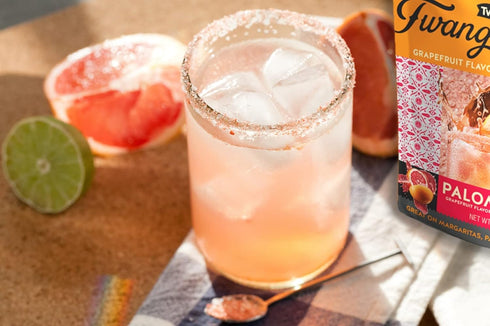 Rimming 4 (Set 3) 1 Twang-A-Rita Cocktail Salt Blend, Savory Variety, Ounce Pouch of Each: Chile Lime, Grapefruit