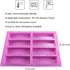 Silicone Granola Bar Mold, 2 Pack 8-Cavity Molds for Nutrition/Cereal/Energy Bars, Chocolate Truffles, Brownies