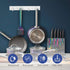 Wall Mount Coat Hook - 4 Hooks Aluminum Alloy Coat Hangers Rack for Clothes, Silver