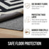 GORILLA GRIP Felt and Natural Rubber Rug Pad, 1/4in Thick, 2x3 FT, Slip Resistant Protection