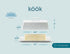 Countertop, Butter Dish with Lid for by Kook, Ceramic Dish Tray with Cover, Kitchen Keeper, Container, Holder (White)