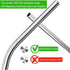 Vinaco Stainless Steel Smoothie Straws, 0.4'' Extra Wide Reusable Metal Drinking Straws, Set of 4 with Cleaning Brush