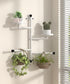 2-Tier Window Plant Shelves, 160 Rotating Indoor Wall Mounted Plant Holder Shelf