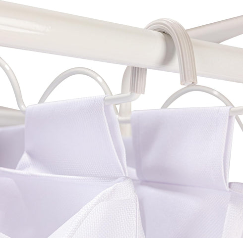 4 Household Essentials Rolling Laundry Sorter, Bag Laundry Sorter Cart with Washable and Removable Bags, White