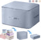 Ultra Space Saving Self Compression Organizer Bags for Moving, Heavy Duty Storage Tote for Comforters, Blue