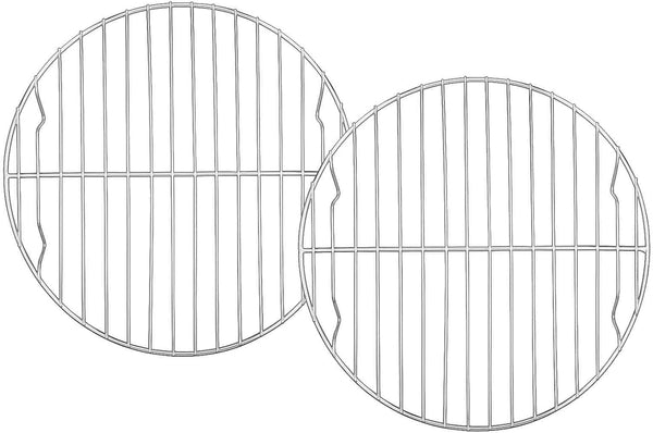 TeamFar Round Cooling Rack Set of 2, 9 Inch Round Baking & Steaming Rack Set, Stainless Steel, Dishwasher Safe