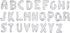 Ateco 26pc Alphabet Cutter Set