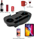Zero Gravity Chair Tray with Cup Holder and Snack Slot - Black
