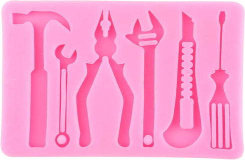 Hand Tools Silicone Mold Set of 4 for Cake Decorating, Chocolate Fondant, and Polymer Clay