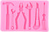 Hand Tools Silicone Mold Set of 4 for Cake Decorating, Chocolate Fondant, and Polymer Clay
