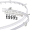 Jetec Curved Ceiling Curtain Track Bendable Mount for Bunk Bed, Bay Window Room Divider, Flexible Straight (White, 9.8