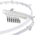 Jetec Curved Ceiling Curtain Track Bendable Mount for Bunk Bed, Bay Window Room Divider, Flexible Straight (White, 9.8