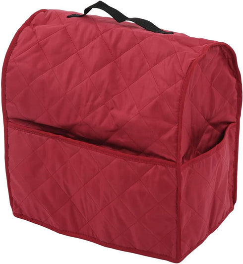 Stand Mixer Dustproof Cover with Organizer Bag, Kitchen Appliance Dust Cover for KitchenAid Mixer, Red.