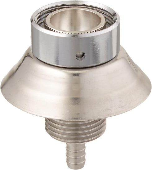 Draft Warehouse Beer Nipple Shank, 1-3/4 Inch Long, Stainless Steel (SS304) with Flange