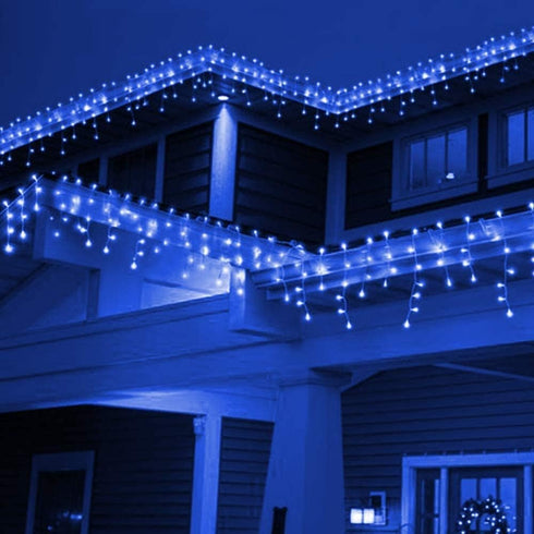 Lxhaung 90 10 8 Icicle Lights LED ft Short Curtain Lights with Modes Remote Control,Powerd by USB & Battery