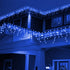 Lxhaung 90 10 8 Icicle Lights LED ft Short Curtain Lights with Modes Remote Control,Powerd by USB & Battery
