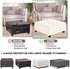 Levoberg Waterproof Square Ottoman Cover Large Square Folding Storage Ottoman Bench Slipcovers Footrest Stool Covers