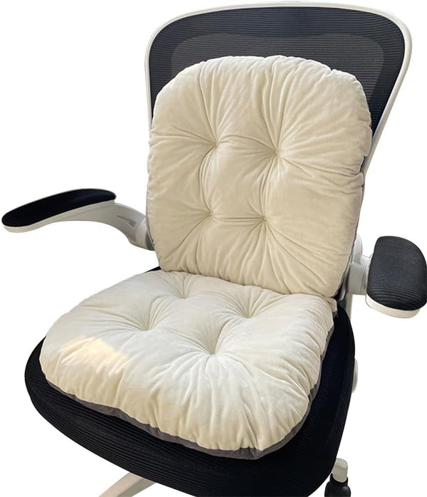 Gujuja High Back Rocking Chair Cushion with Back Support - Plush Office Seat