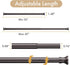 Amazer Spring Tension Shower Curtain Rod, 26-42 Inches Rust-Resistance Adjustable Bathroom Rod, No Drill, Bronze