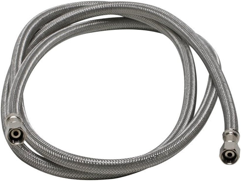 Fluidmaster 12IM60 Ice Maker Connector, Braided Stainless Steel, 5 Ft. (60-Inch) Length