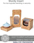 Packaging 60pcs Christmas Individual Cupcake Containers with Window and Insert, Pre-Assembled Cocoa Bomb Christmas