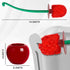 Higliocas 2-Pack Toilet Brush Household Bathroom Cleaning Cherry: Adorable Shape with Holder, Deep Clean Bowl Under