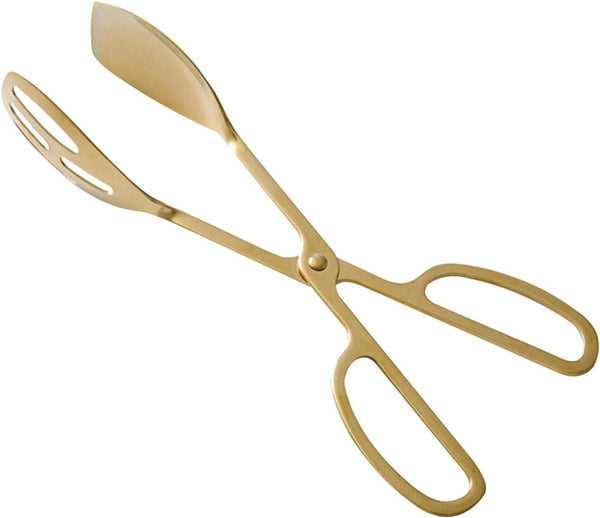 Food Tongs, Stainless Steel Kitchen Tongs, Salad Tongs for Cooking, Barbecue, Pastry, Sandwich, Serving Scissors