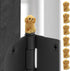 Door Hinge Heads Decorative Topper - Magnetic Hinge Head Dog Set of 6 for Home Decor