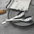 AOOSY Small Slotted Spoons - 2 Set of Modern Stylish Thick Heavy-weight Stainless Steel Caviar Spoon