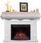 Ombre Mantle Scarf for Fireplace, Blush Pink and Gray Gradient Indoor Mantel Top Runner, 17 x 70 Inch