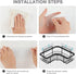 OTCO 14 pack Shower Caddy Adhesive Replacement Shower Shelf Rack Organizer Adhesive Strips Stickers No Drilling Shower