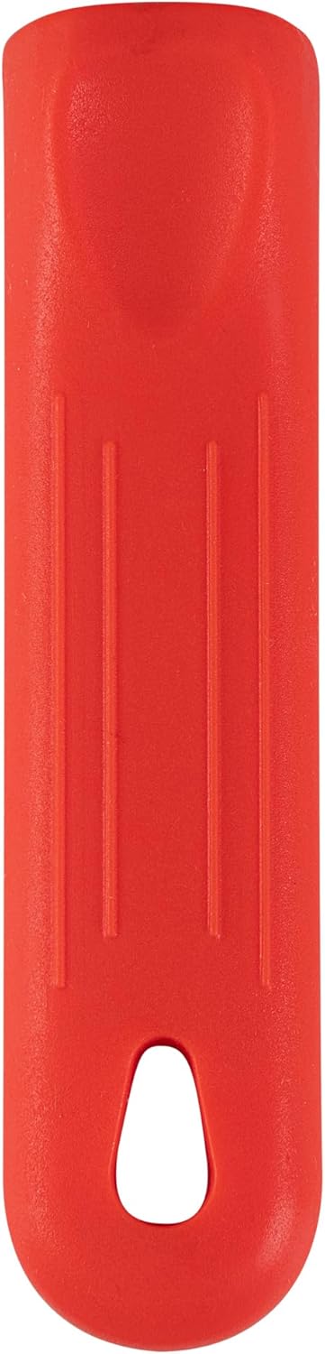 Restaurantware Met Lux Pan Handle Sleeve, 1 Removable Cover for 10-inch and 12-inch Pans, Red Silicone Holder