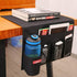 5 Pockets Bedside Caddy, Storage Organizer for Water Bottles, Magazines, Phone, Glasses (Black)